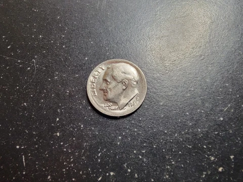 1985-D Roosevelt Dime Strike-thru Grease ERROR (Obverse and Reverse) Cover