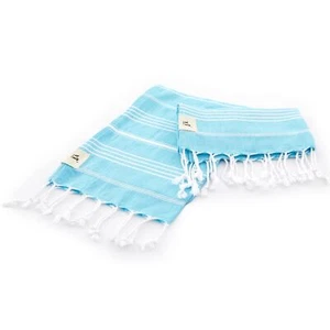 Vi’Cotton - Turkish Hand Towels 100% Cotton 2 -Pack Extra-Large 15x40 InchesB... - Picture 1 of 8