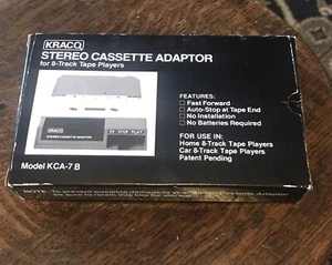 Vintage KRACO Stereo Cassette Adapter for 8-Track Tape Player Model KCA-7 - Picture 1 of 8