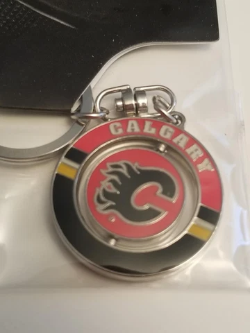 Calgary Flames JF Sports NHL Hockey Spinner Keychain 2950 Cover