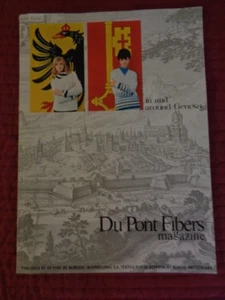 Vintage MCM Era 1960s Du Pont Fibers Magazine Geneva Fashion Textiles Great Pics - Picture 1 of 7