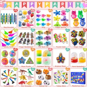 120PCS— Boys Girls Party Bag Lucky Dip Prizes Toy Favours Birthday Gift ——UK - Picture 1 of 9