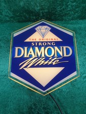 The Original Strong Diamond White Cider Light Up Sign Pub Memorabilia/Man Cave