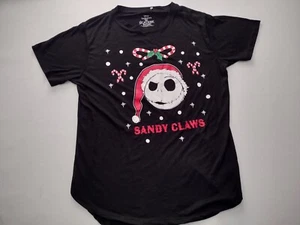 Disney Womens The Nightmare Before Christmas Black Short Sleeve T-Shirt XL - Picture 1 of 6