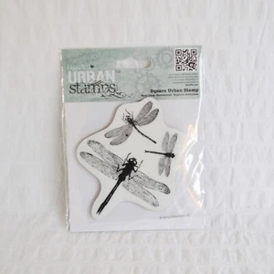 Docrafts Urban Stamps Dragonfly Stamp, Square Urban Stamp, NEW - Picture 1 of 3