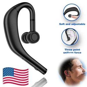 Bluetooth Earphone with Mic Wireless Headset Driver Headphone for Cell Phones - Picture 1 of 11