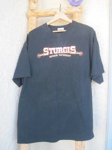 Sturgis Bike Week 04 Mount Rushmore Graphic Black T Shirt Size XL Motorcycle - Picture 1 of 4