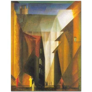 Barfuesser Church I de Lyonel Feininger como impresión artística HIQU sobre lienzo - Imagen 1 de 2