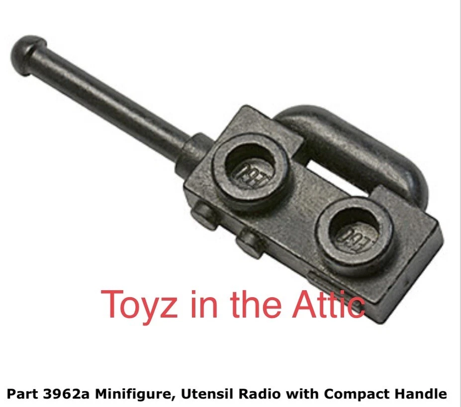 Lego 1x 3962a Black Minifigure, Utensil Radio All-Terrain Vehicle 6927 - Image 1 of 1