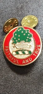 US Military 5th Field Artillary Pin Back Crest Medal Badge Clutchback Pin Milita - Picture 1 of 4