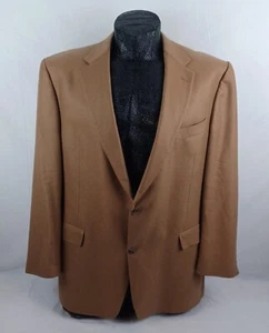 Hart Schaffner Marx Lora Piana Cashmere 48L Mens Gold Trumpeter Blazer Brown  - Picture 1 of 15