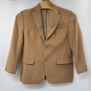 Ralph Lauren Loro Piana Camel Hair Blazer Sport Coat Dillard's Tan Brown Men 40R - Picture 1 of 6