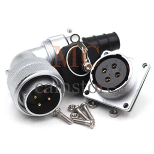 WF28 25A IP67 4Pin Flange Elbow Waterproof Wire Connector,Automotive Connectors - Foto 1 di 6