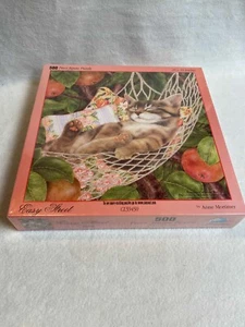 Sunsout Jigsaw Puzzle (500 Pieces) - 'Easy Street' - Kitten in Hammock - Sealed - Picture 1 of 6