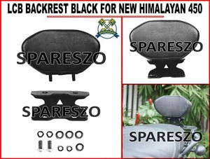 "LCB BACKREST, BLACK" FIT FOR ROYAL ENFIELD NEW HIMALAYAN 450 - Picture 1 of 7