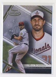 2021 Topps Gold Label Class 1 #19 Max Scherzer Washington Nationals BX7 - Picture 1 of 2