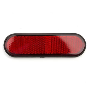 Self Adhesive Stick On Number Plate MOT Red Rear Reflector Light Motorcycle - Picture 1 of 4