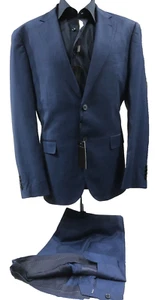 Traje Hombre Chicco Pied Poule Azul Fresco Lana Pierna 46 48 50 52 54 56 58 - Imagen 1 de 10
