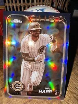 Ian Happ #184 Sepia Topps Chrome 2024 Chicago Cubs - Image 1 of 3