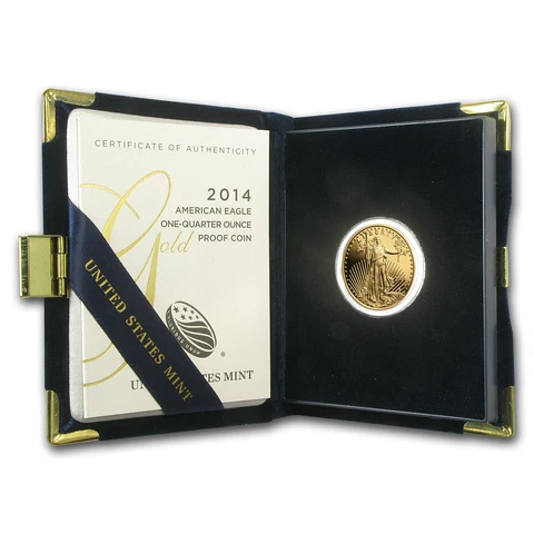 2014-W 1/4 oz Proof Gold American Eagle (w/Box & COA) - SKU #79353 Cover
