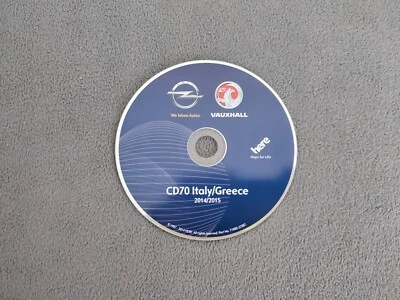 CD Navigation OPEL CD70 NAVI ITALIA GREECE 2014/2015 CD 70 Navi Final Update CD - Bild 1 von 2