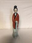 Large Antique Chinese porcelain woman figure with mark  H37cm (朱天宝造）