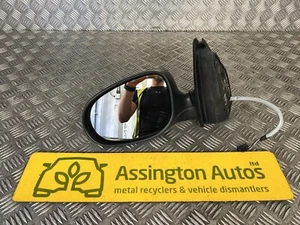 2008-13 Chrysler Delta Nearside Passenger Electric Wing Mirror BLACK MANUAL FOLD - Picture 1 of 17