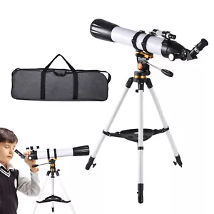 Telescope 800X90mm Astronomical Refractor Telescope W/ High Tripod For Kid Adult - Picture 1 of 12