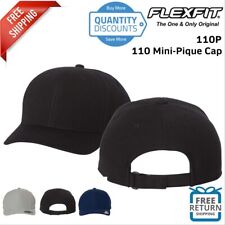 Flexfit Men 110 Mini-Pique Hat Cap 110P Structured, Six-Panel, Mid-Profile