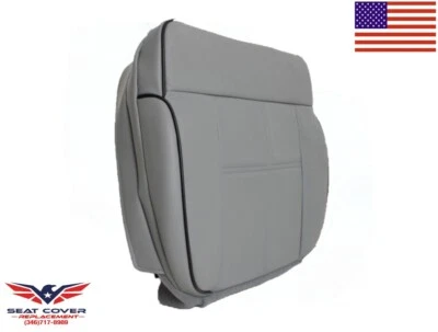 Cubierta de asiento de cuero sintético gris base de pasajero para Lincoln Mark LT 2006 2007 Foto 1 de 4