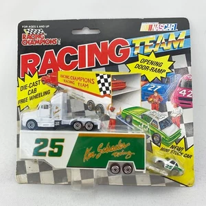 VTG 1991 Racing Champions Team Hauler Tractor w/Mini Stock Car Ken Schrader #25 - Picture 1 of 8