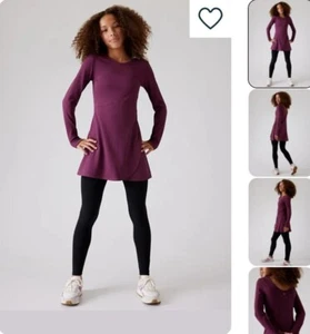 ATHLETA GIRL CHIT CHAT LONG SLEEVE DRESS NWT Size XL - Picture 1 of 16