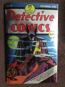 DETECTIVE COMICS #31 SEPTEMBER 1939 BATMAN DC COMIC FOIL CHROME COVER REPRINT - Picture 1 of 5