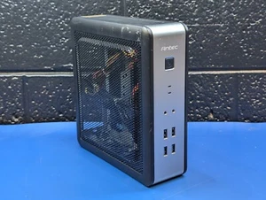 *No Power Adapter* Antec ISK110 VESA-U3 Small Form Case Black/Silver - Picture 1 of 9