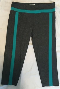 Pants Leggings Forever 21 Youth Large Athletic Workout Black Stretch Yoga Gym - Picture 1 of 8