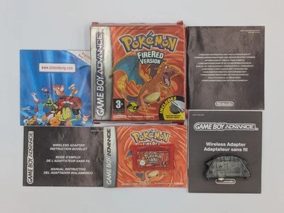 Pokémon FireRed Version (GBA) | CIB Complete + Adapter | Authentic PAL | Tested - Image 1 of 4