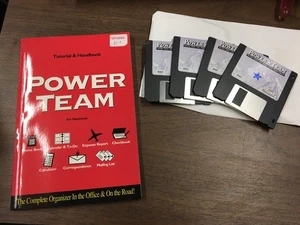 Vintage Macintosh software :  POWER TEAM  3-1/2" disks, manual - Afbeelding 1 van 11