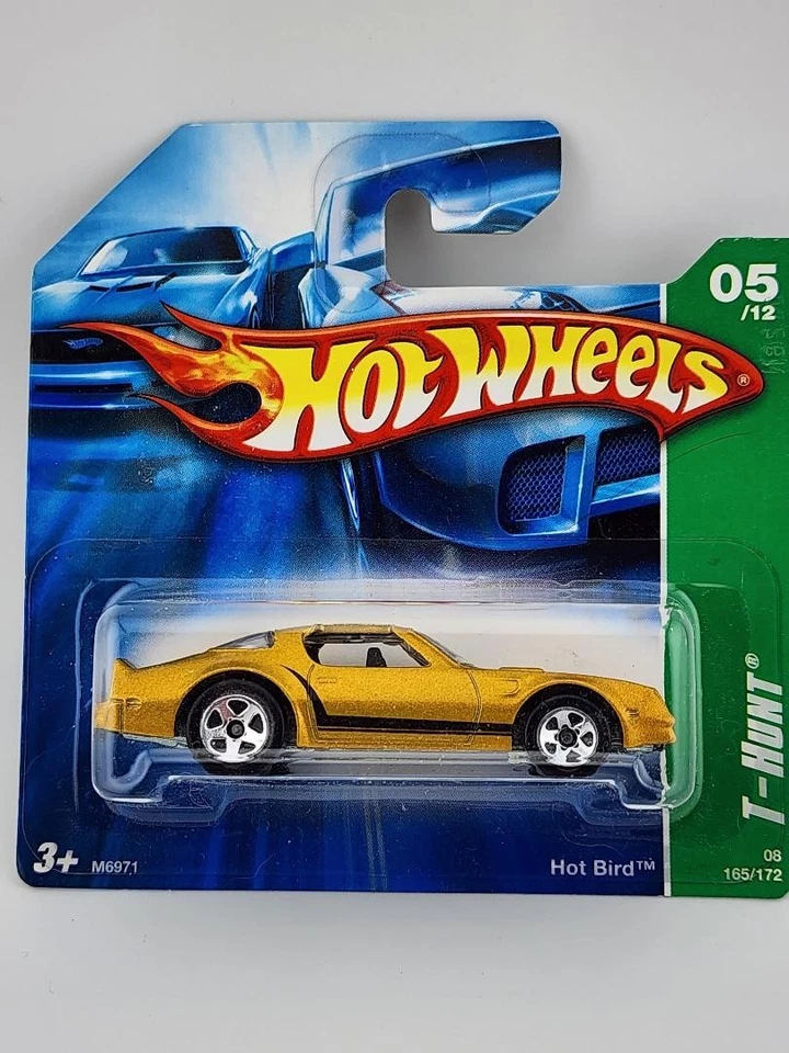 Hot Wheels 2008 Treasure Hunts 165 Hot Bird Pontiac Firebird T/a Gold W/ 5sps 01