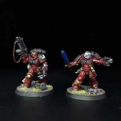 Primaris Lieutenant Lot Painted Space Marines Warhammer 40k Games Workshop - Image 1 of 4