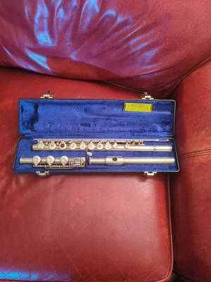 FLAUTA GEMEINHARDT 3SHB plata maciza, agujero abierto, pie B, excelente estado, Elkhart Foto 1 de 4
