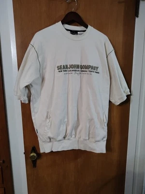 Camiseta SEAN JOHN COMPANY Logo SS XXL (2XL) Auténtica Blanca Años 90 Y2k Foto 1 de 4