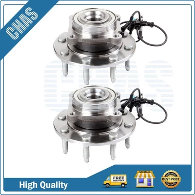 Par (2) de cojinetes de cubo de rueda delantera para Chevrolet Silverado 2500 3500 HD 2007-2010 Foto 1 de 4