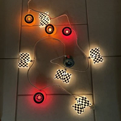 Camco RV Camping String Lights Patio Party Flags And Tires Party Lights Read - Image 1 of 2