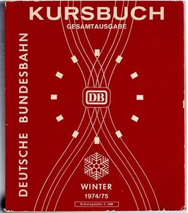Kursbuch DB Gesamtausgabe Winter 1974/75,ohne Beilagen,Sonderpreis - Bild 1 von 1