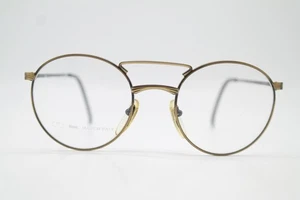 Vintage Brille line Italy 893 Messing Oval Brillengestell eyeglasses - Picture 1 of 6
