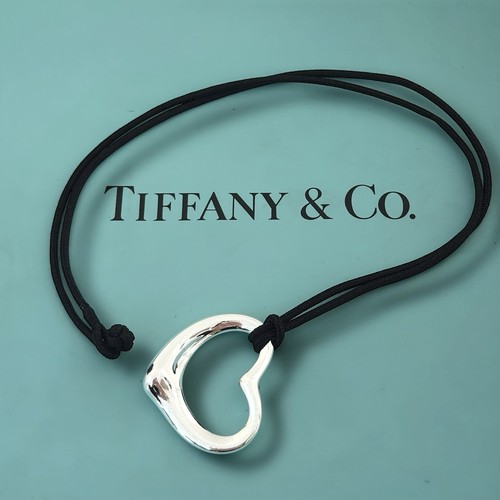 TIFFANY & CO. Collana AUTENTICA Tiffany & Co Vintage Elsa Peretti 27mm Cuore Aperto