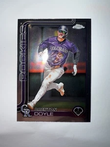 2025 Topps Chrome - Brenton Doyle #118 Colorado Rockies - Picture 1 of 2