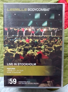 LES MILLS BODYCOMBAT: LIVE IN STOCKHOLM - RELEASE 59 –DVD & CD | GOOD FREE POST - Picture 1 of 2