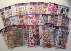 50 NIP Assorted packages of STICKO brand RANDOM STICKERS scrapbooking #42 - Picture 1 of 6
