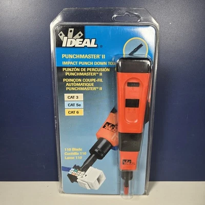 IDEAL 35-485 Punchmaster II Impact Punch Down Tool CAT3 / CAT5e / CAT6 - Image 1 of 4